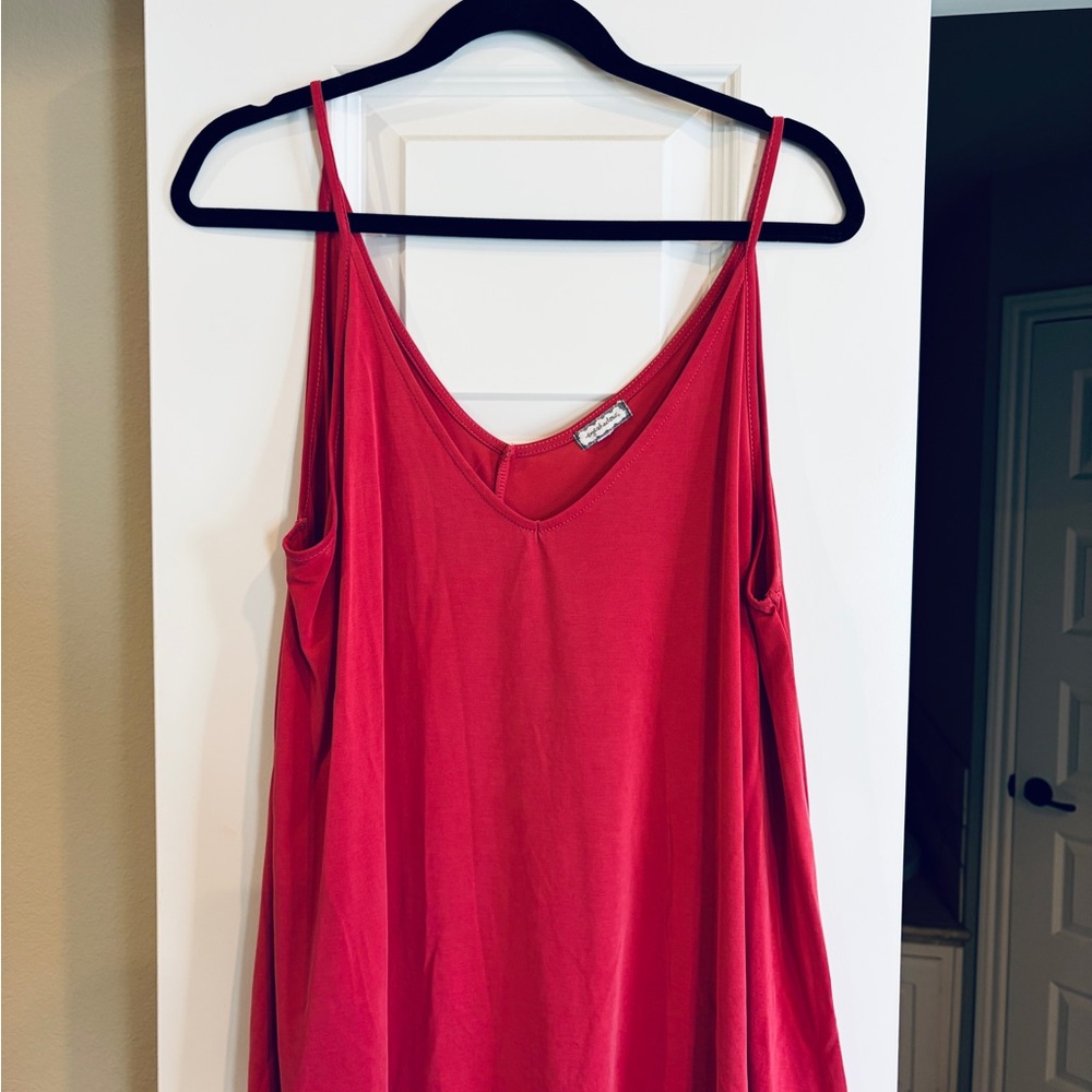 Women's Pink Sleeveless Top